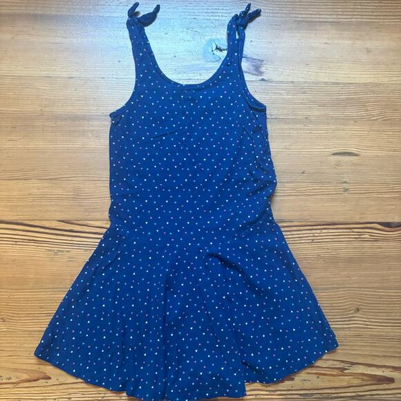 Tea blue colorful triangle geometric sleeveless girls dress SIZE 10 - Picture 5 of 5